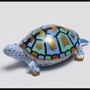 HTF Herend Turtle Porcelain Figurine